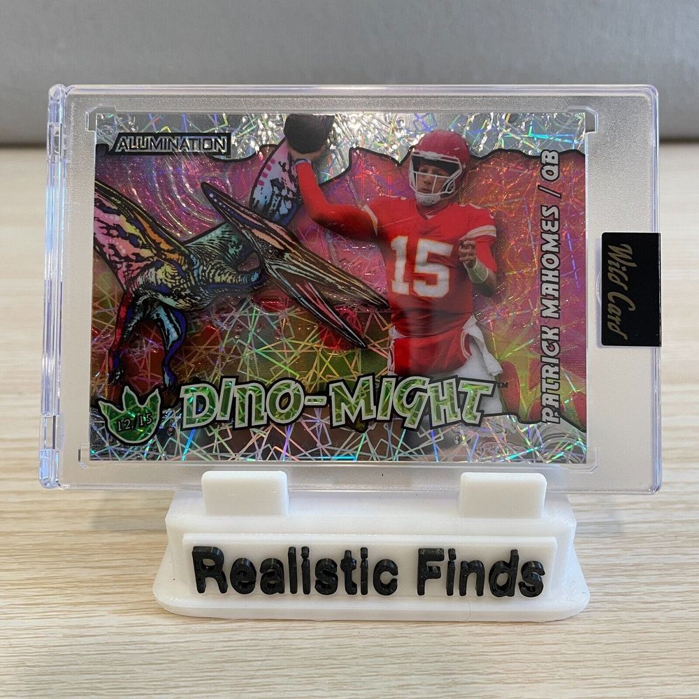 2024 Wild Card‎ Alumination Patrick Mahomes QB Dino-Might 12/15 Cracked Ice